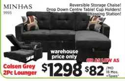 Surplus Furniture Colsen Grey 2Pc Lounger offer