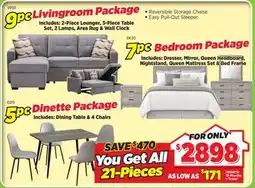 Surplus Furniture 21-Piece House Full Package #4 offer