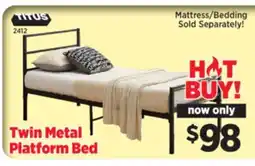 Surplus Furniture Twin Metal Platform Bed offer