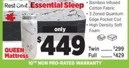 Surplus Furniture Essential Sleep Queen Mattress offer