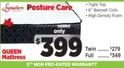 Surplus Furniture Posture Care Queen Mattress offer