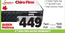 Surplus Furniture Chiro Firm Queen Mattress offer