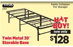 Surplus Furniture Twin Metal 39 Storable Base offer