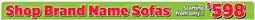 Surplus Furniture Shop Brand Name Sofas starting from only offer