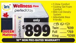 Surplus Furniture Serta Perfect Day Wellness Firm Queen Mattress In-A-Box offer