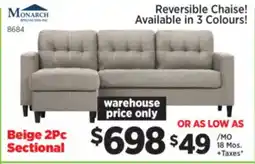 Surplus Furniture Beige 2Pc Sectional offer