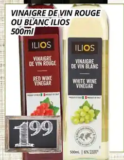 Supermarché PA VINAIGRE DE VIN ROUGE OU BLANC ILIOS offer
