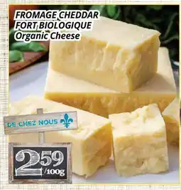 Supermarché PA FROMAGE CHEDDAR FORT BIOLOGIQUE | Organic Cheese offer