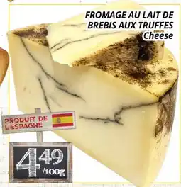 Supermarché PA FROMAGE AU LAIT DE BREBIS AUX TRUFFES | Cheese offer