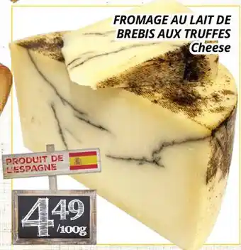 Supermarché PA FROMAGE AU LAIT DE BREBIS AUX TRUFFES | Cheese offer
