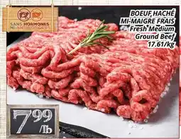 Supermarché PA BOEUF HACHÉ MI-MAIGRE FRAIS | Fresh Medium Ground Beef offer