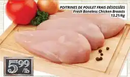 Supermarché PA POITRINES DE POULET FRAIS DÉSOSSÉES | Fresh Boneless Chicken Breasts offer