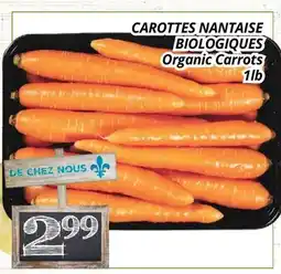 Supermarché PA CAROTTES NANTAISE BIOLOGIQUES | Organic Carrots offer