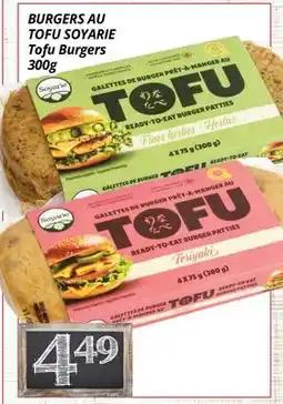 Supermarché PA BURGERS AU TOFU SOYARIE | Tofu Burgers offer