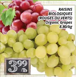 Supermarché PA RAISINS BIOLOGIQUES | Organic Grapes offer