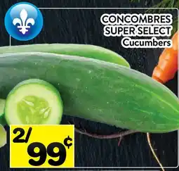 Supermarché PA CONCOMBRES SUPER SELECT | Cucumbers offer