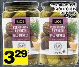 Supermarché PA CORNICHONS À L'ANETH ILIOS | Dill Pickles offer