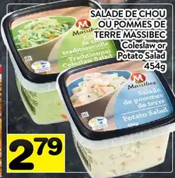 Supermarché PA SALADE DE CHOU OU POMMES DE TERRE MASSIBEC | Coleslaw or Potato Salad offer