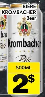 Supermarché PA BIÈRE KROMBACHER | Beer offer