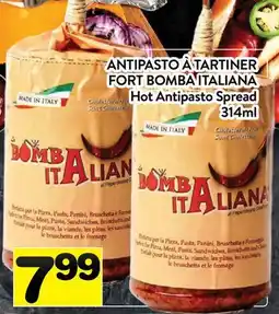 Supermarché PA ANTIPASTO À TARTINER FORT BOMBA ITALIANA | Hot Antipasto Spread offer
