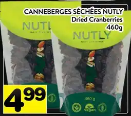 Supermarché PA CANNEBERGES SÉCHÉES NUTLY | Dried Cranberries offer