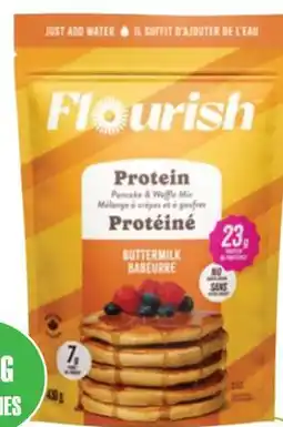 Marches Tau FLOURISH MÉLANGE À CRÊPES ET GAUFRES PROTÉINÉ offer