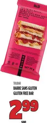 Marches Tau TRUBAR BARRE SANS GLUTEN offer