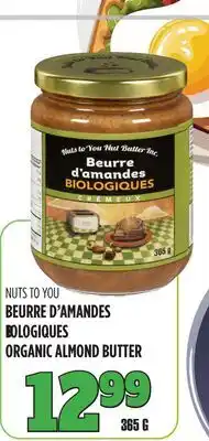 Marches Tau BEURRE D'AMANDES BIOLOGIQUES offer