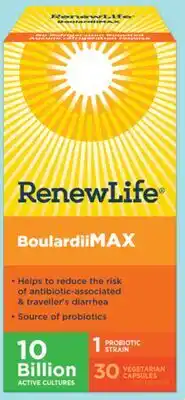 Marches Tau PROBIOTIQUES POUR VOYAGEURS RENEW LIFE offer