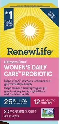 Marches Tau RENEW LIFE PROBIOTIQUES POUR FEMMES offer