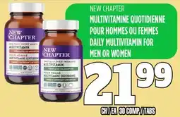 Marches Tau NEW CHAPTER MULTIVITAMINE QUOTIDIENNE POUR HOMMES OU FEMMES offer