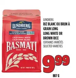 Marches Tau LUNDBERG RIZ BLANC OU BRUN À GRAIN LONG offer