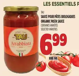 Marches Tau SAUCE POUR PÂTES BIOLOGIQUES TAU offer