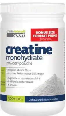 Marches Tau PRAIRIE NATURALS CREATINE MONOHYDRATE offer