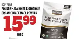 Marches Tau ROOT ALIVE POUDRE MACA NOIRE BIOLOGIQUE offer