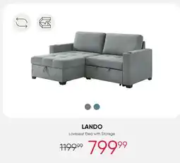 Meubles RD lando - Loveseat Bed with Storage offer