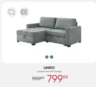 Meubles RD lando - Loveseat Bed with Storage offer