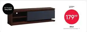 Meubles RD zola - Wood Finish TV Stand with Storage - 71 offer