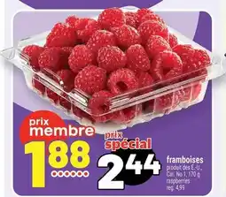 Metro framboises offer