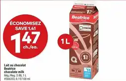 Giant Tiger Beatrice chocolate milk offer