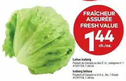 Giant Tiger Iceberg lettuce offer