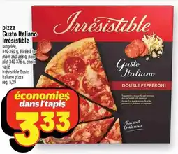 Metro pizza Gusto Italiano Irrésistible offer