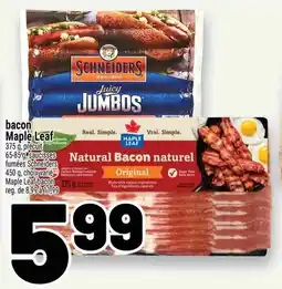 Metro Bacon maple leaf offer