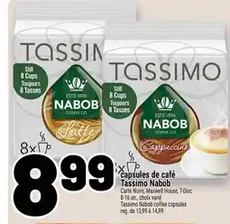 Metro Capsules de café tassimo nabob offer