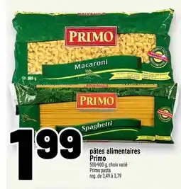 Metro Pâtes alimentaires primo offer