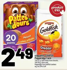Metro Craquelins goldfish pepperidge farm offer