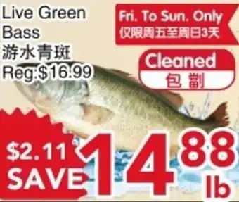 Yours Food Mart Live Green Bass offer