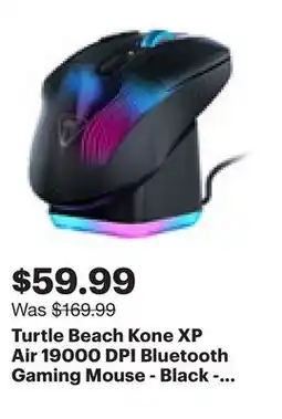 Best Buy Turtle Beach Kone XP Air 19000 DPI Bluetooth Gaming Mouse - Black - Only at Best Buy offer
