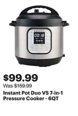Best Buy Instant Pot Duo V5 7-in-1 Pressure Cooker - 6QT offer