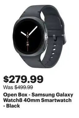 Best Buy Open Box - Samsung Galaxy Watch8 40mm Smartwatch - Black offer